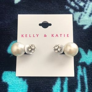 Convertible Pearl/diamond fashion earrings